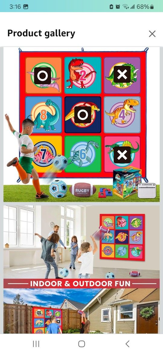 Soccer Tic Tac Toe Game $12