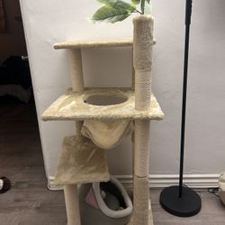 Cat tree and bed