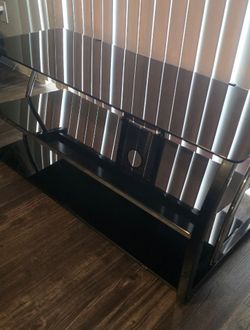3 shelf glass tv stand