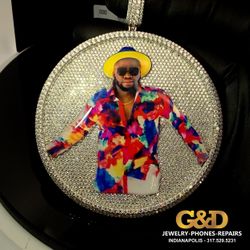 925 Silver 37.41 Moissanite Diamond Custome Charm