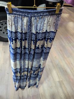 Boho Elephant Print Pants