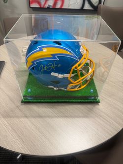 Signed Justin Herbert LA Chargers Full-Size Football Helmet