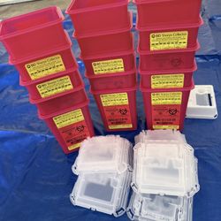 1 Quarter Sharps Containers With Lids / NEW