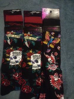 Ed Hardy Knee High Socks