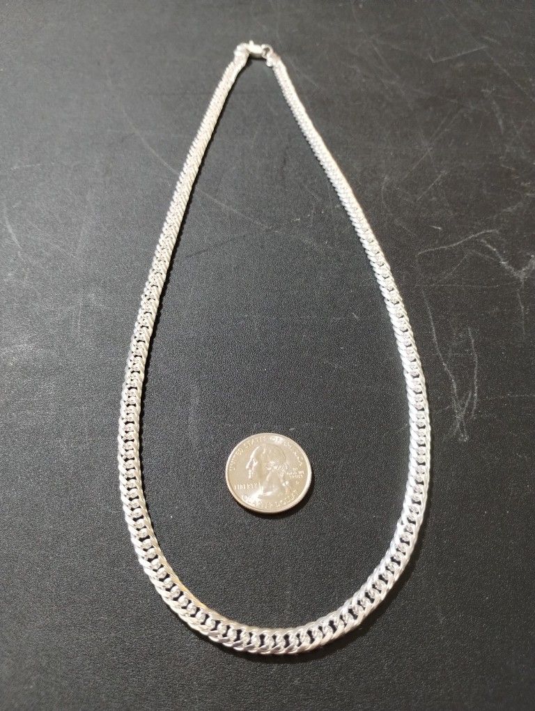 Sterling Silver Medium Link Necklace