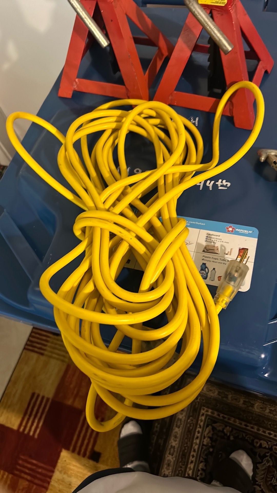 Heavy duty extension cord