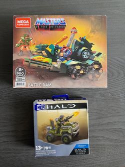 MEGA Masters of the Universe + Halo Building Sets Bundle