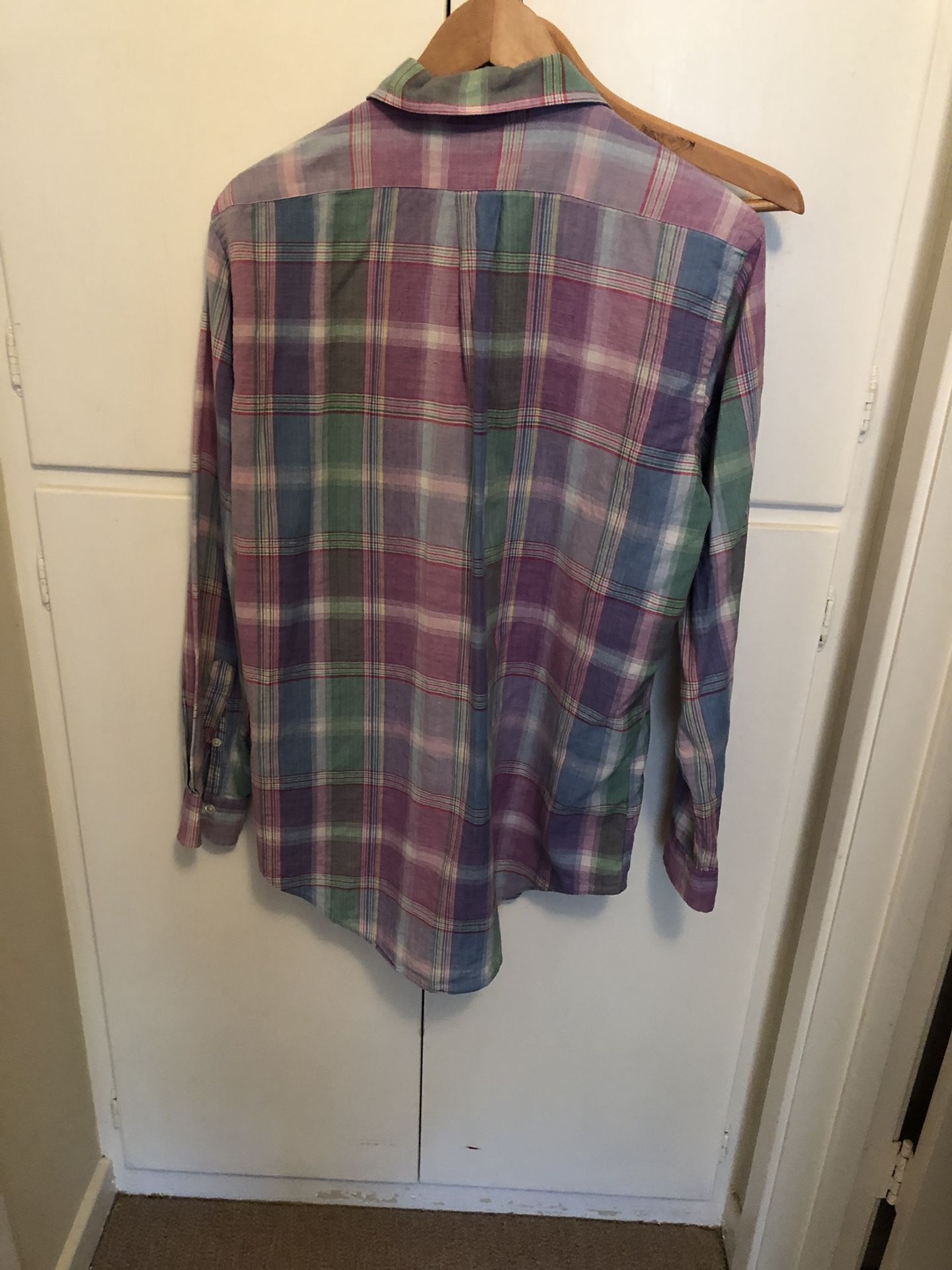 Ralph Lauren plaid cotton shirt size medium