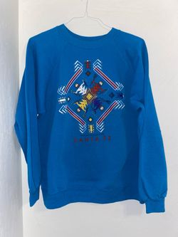 VTG 80s Santa Fe Crewneck “Great Star Chant” Navajo Designs Hanes Activewear XL