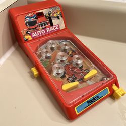 Vintage 1988 Playtime Fast Flipper Auto Race Pinball Game 