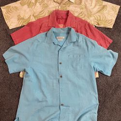 $10 - Three Large Tommy Bahama Shirts
