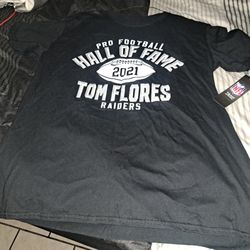 Raiders Tom FLORES HOF Shirt