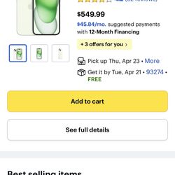 iPhone 15 Green 