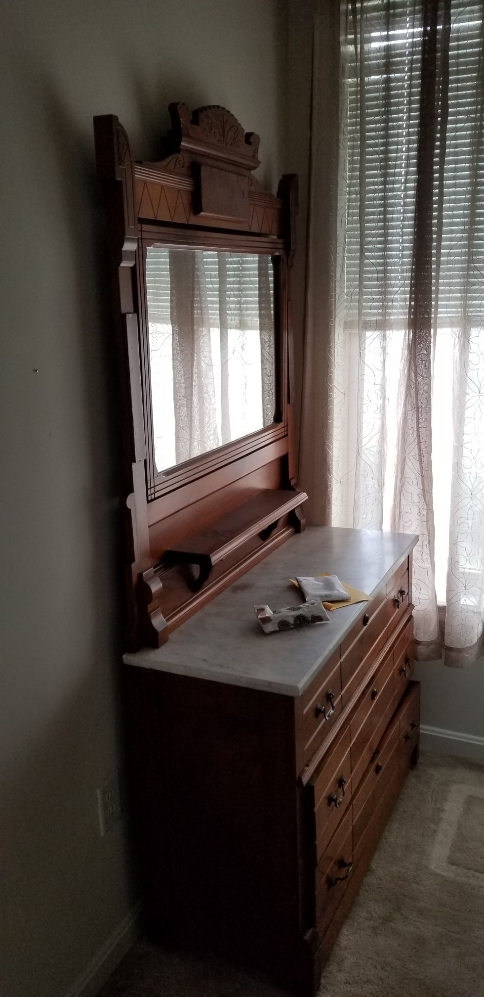 Antique dresser with mirror