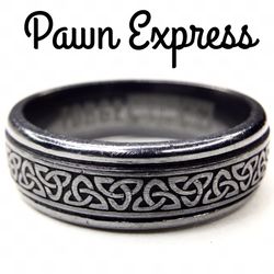 Forge Tantalum Men’s Celtic Knot Ring Band 