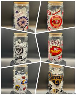NFL Glass Tumblers