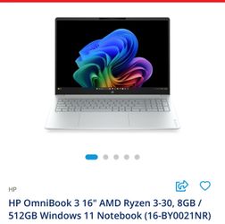 BNIB 16” Touchscreen HP Laptop
