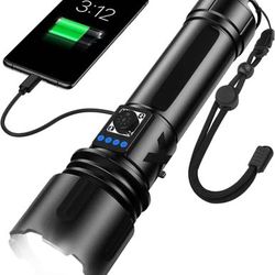 Flashlights High Lumens Rechargeable, LED Small Tactical Super Bright  XHP70.2 Battery Powered Flash Light, Powerful Pocket Mini Flashlights for  Emerge for Sale in Pomona, CA - OfferUp