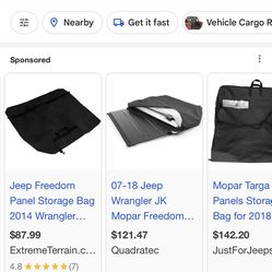 Jeep Wrangler Rubicon Hard Top Bag 