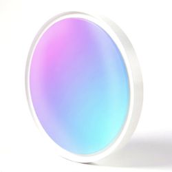 Smart Ceiling Light Fixture, 12 inch Mount RGBIC Light Fixturel, Compatible with Alexa and Google Home, Dimmable RGB Color Changing LED Light, 2400LM 