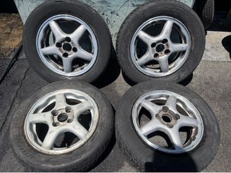 Acura integra 14-inch aluminum wheels 4x100 fits Honda civic and Del Sol