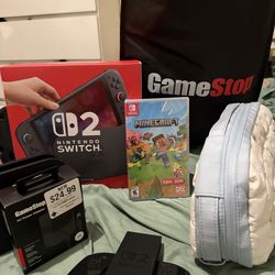 Nintendo Switch 2 BUNDLE (game + case + more)