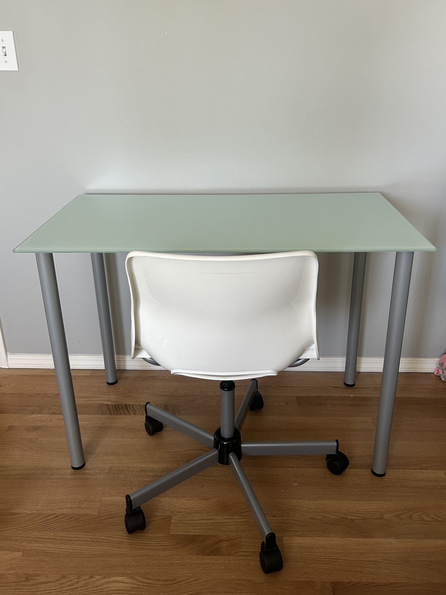 Ikea Glass desk & Chair