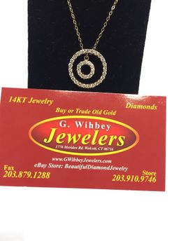 10 Kt real gold, not plated, circle of life necklace