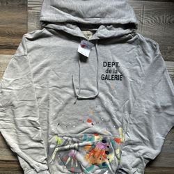 Gray Gallery Dept Paint Hoodie