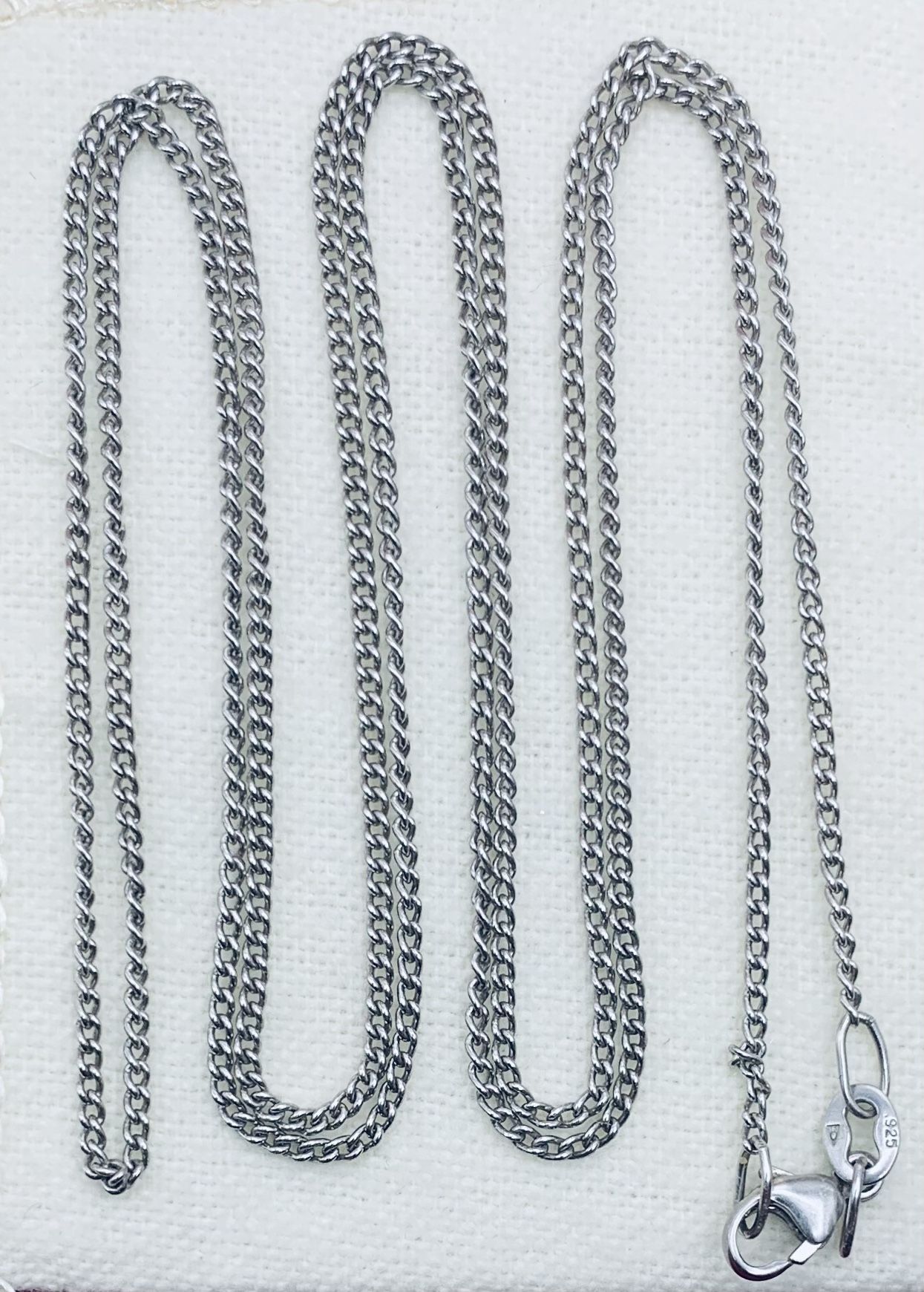 James Avery Sterling Silver 925 Fine Curb Chain Necklace 26”