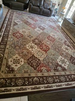 Large Palmyra Traditional Floral Medallion Indoor Area Rug 10' x 14'