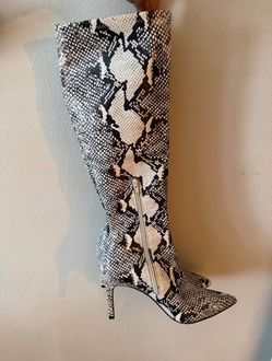 Open Edit Snake Skin Boots