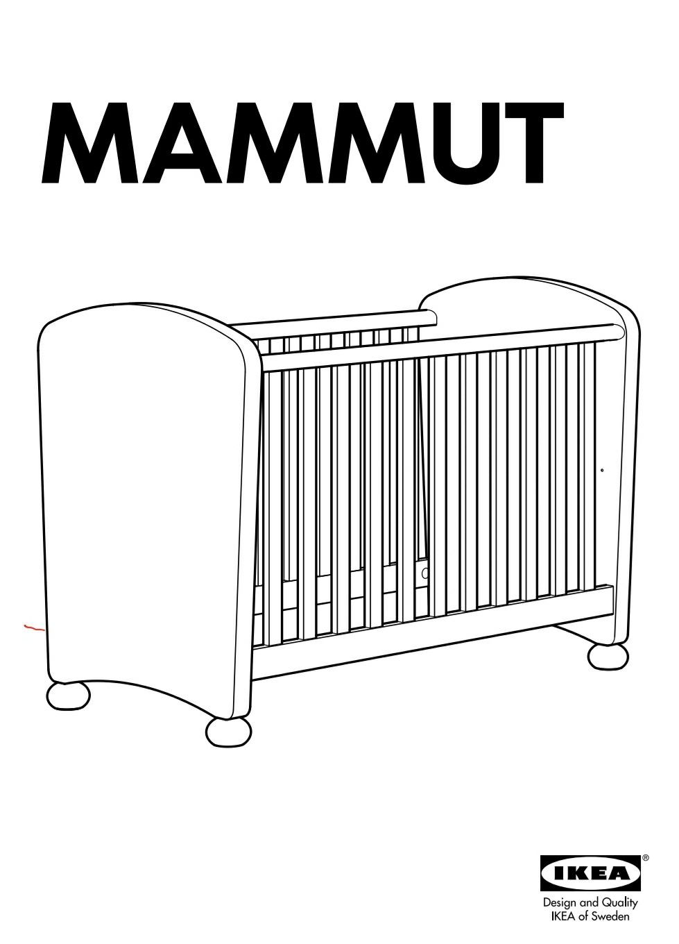 Ikea Mammut Crib/Toddler Bed