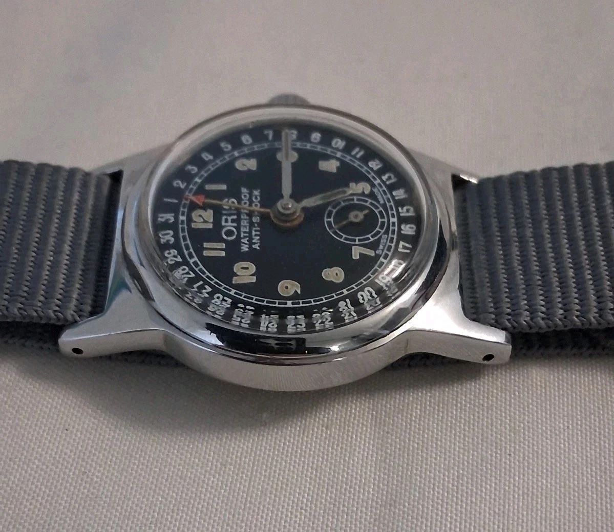 Otis black dial Pointer Date Watch