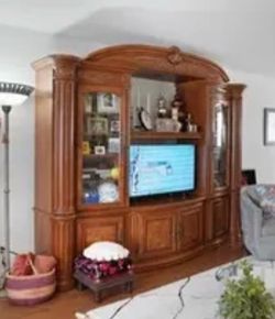Oak entertainment center