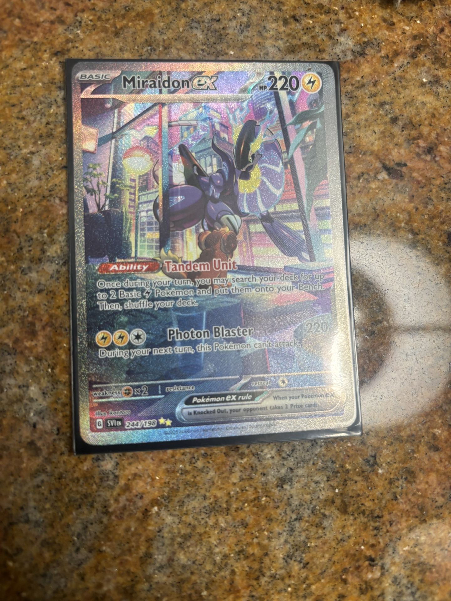 Pokemon Tcg Scarlet And Violet Miraidon Ex Sir