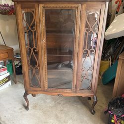 Vintage China Cabinet hutch 