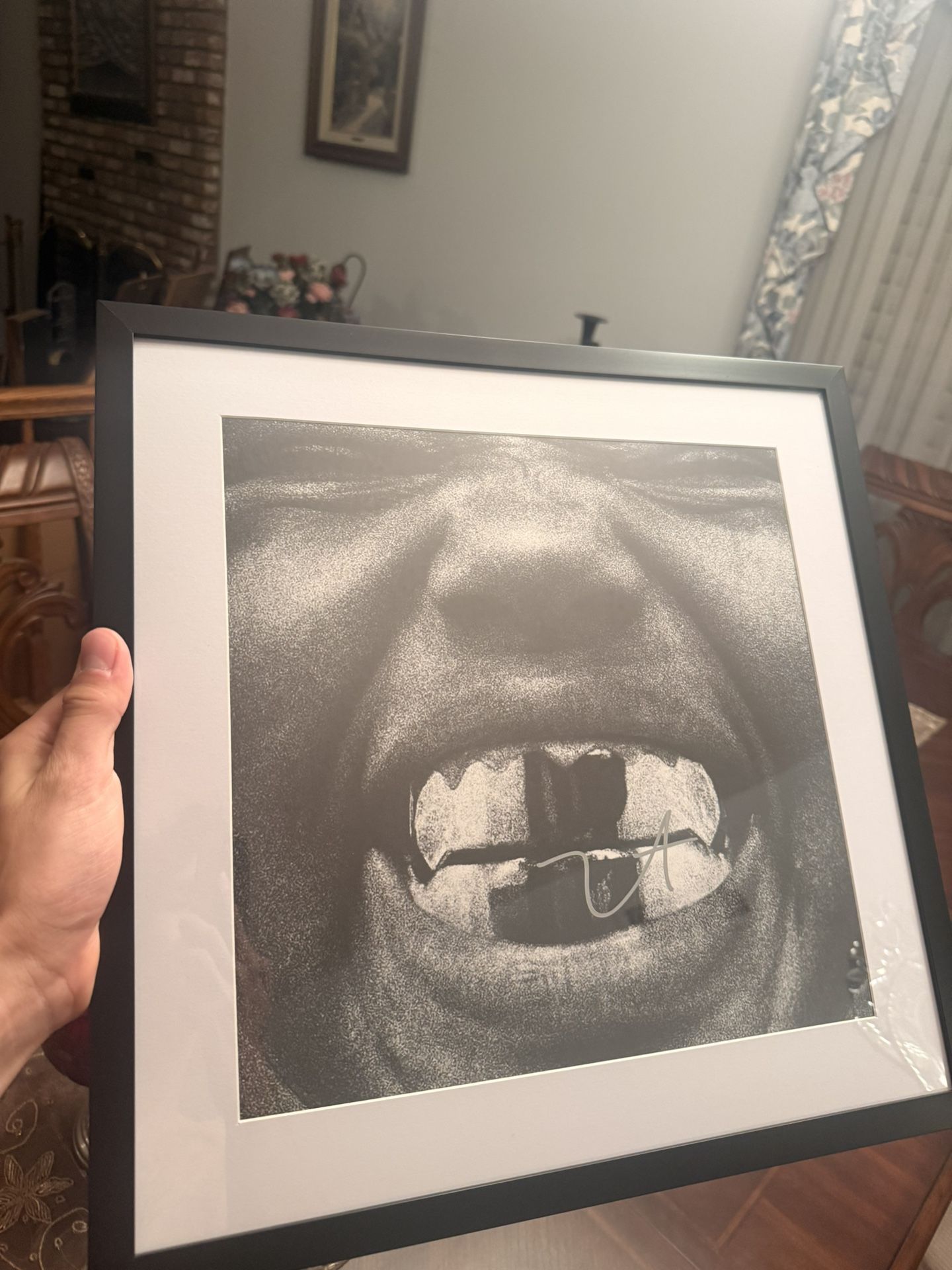 Signed YE Bully Vinyl Framed
