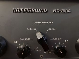 Vintage Hammarlund HQ180A Shortwaves Radio Channels