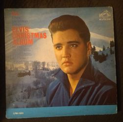 Elvis Presley Christmas album and ornaments