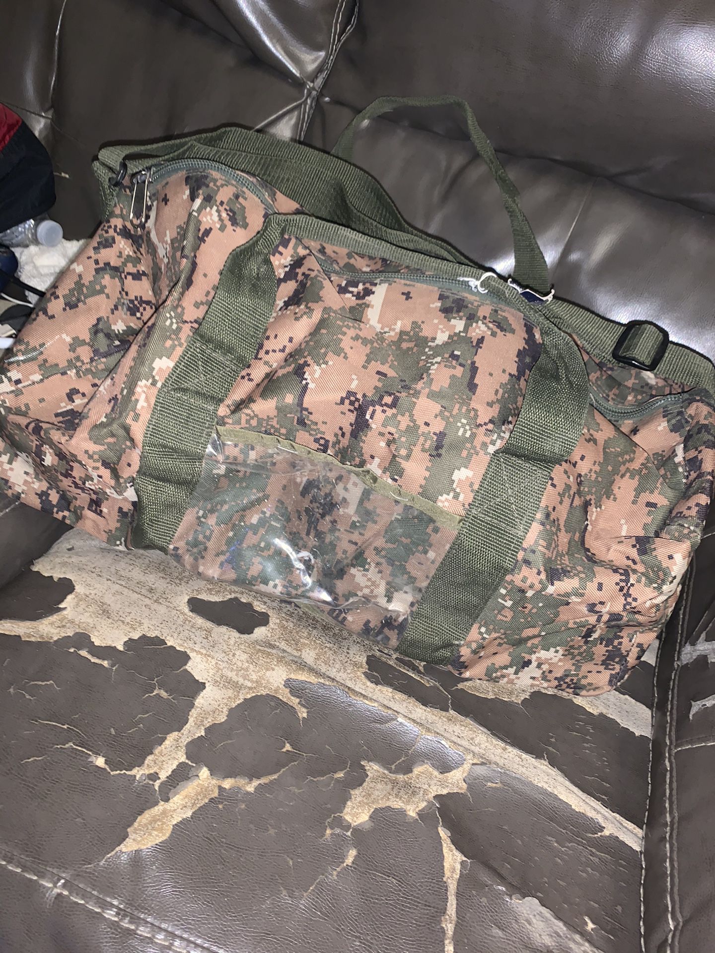 Camouflage Duffle bag & mini bag