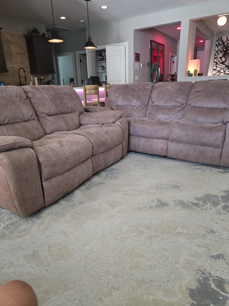 Recliner Sofa + Reclining Loveseat (Used - Good Condition)