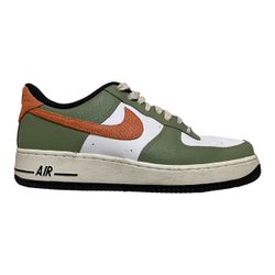 Nike Air Force 1 Low Mens Sneakers in US 9. Green, white, and orange