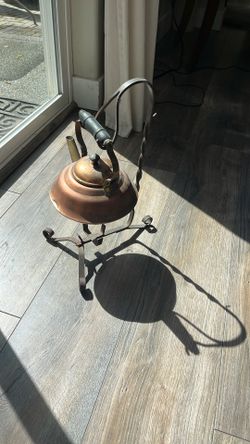 Vintage Copper Cattle And Tripod