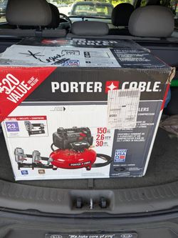 New 6 Gal. Portable Electric Air Compressor with 16-Gauge, 18-Gauge and 23-Gauge Nailer 3 Tool Kit