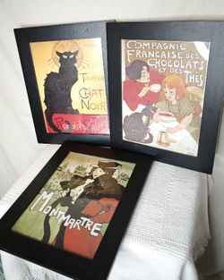 Framed French Art Nouveau Prints