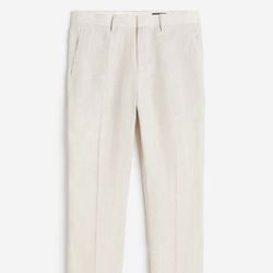 New! H&M 👖Mens Slim Fit Natural Linen Pants