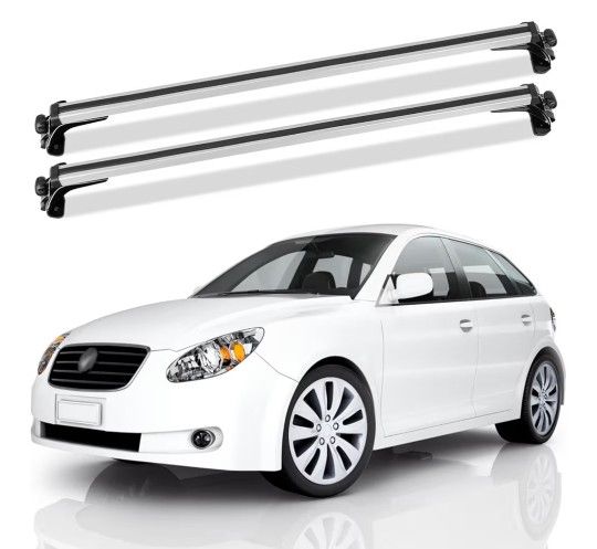Universal Roof Rack Cross Bars Adjustable 48" Aluminum Alloy Car Roof Rack Cross Bars 165 lbs Capacity Roof Rails Crossbars