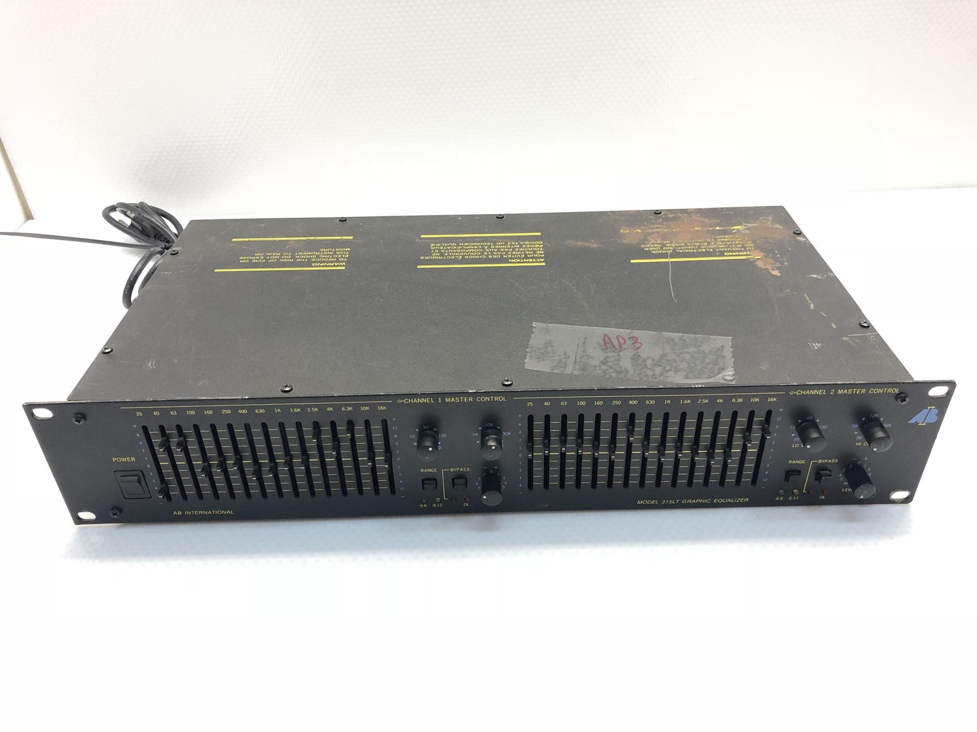 AB International Graphic Equalizer Model 215LT