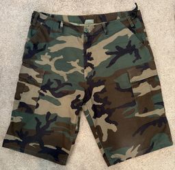 Rothco Woodland Camo BDU Cargo Shorts – Men’s Large – Excellent Condition